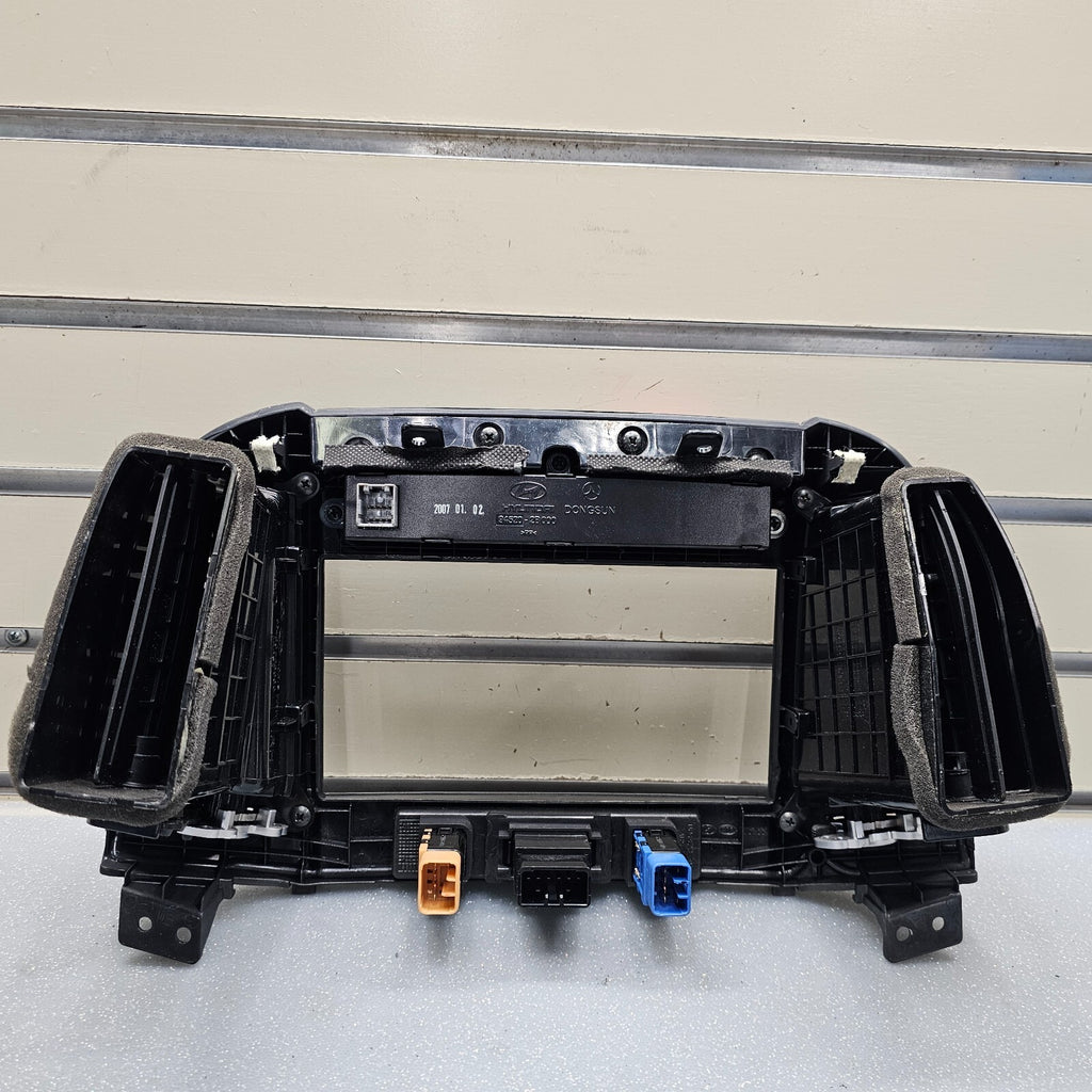 🔥10-12 Hyundai Santa Fe Dash Radio Display Bezel Climate Trim Panel Black B53