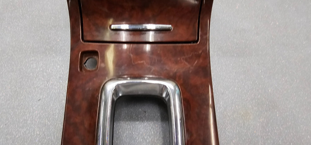 🔥06-11 Cadillac DTS Center Console Bin Selector Gear Shifter Trim Bezel Wood