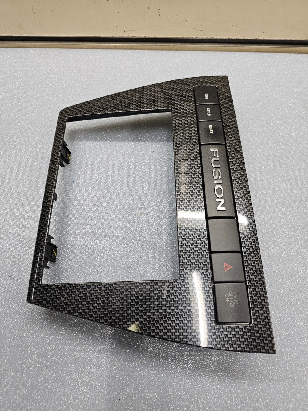 06-09 Fusion Milan Center Dash Trim Panel AM FM Radio Stereo Bezel CARBON BLACK