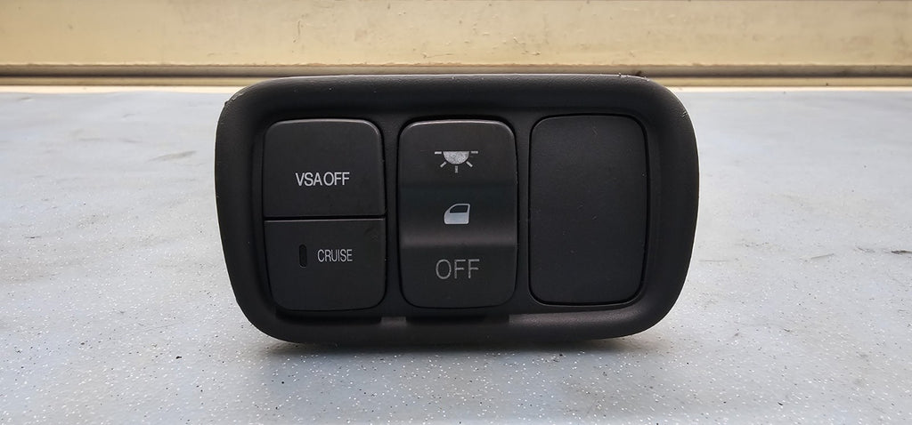 🔥03-08 Honda Pilot cruise control & light on/off switch with trim GRAY OEM
