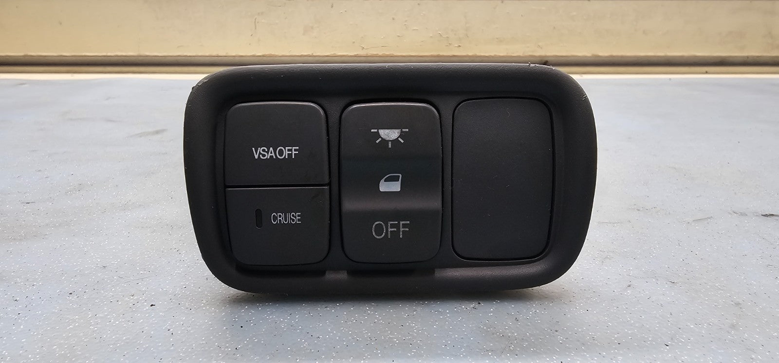 🔥03-08 Honda Pilot cruise control & light on/off switch with trim GRAY OEM