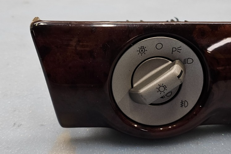 🔥03-05 Lincoln Aviator Dash Headlight Lamp Control Switch Assembly Woodgrain