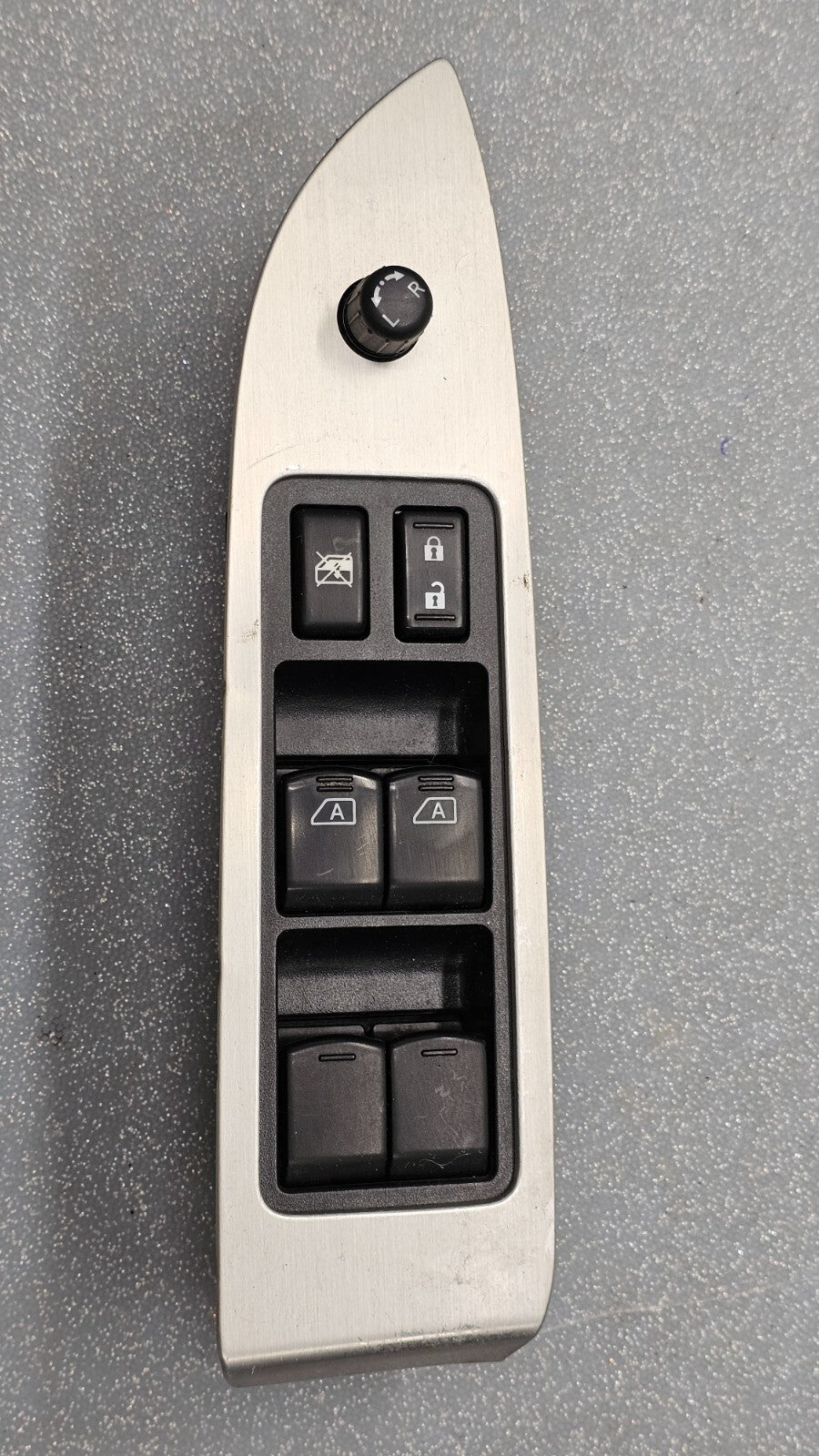 🔥09-14 MURANO LEFT DRIVER MASTER LOCK ELECTRIC WINDOW MIRROR SWITCH SILVER OEM