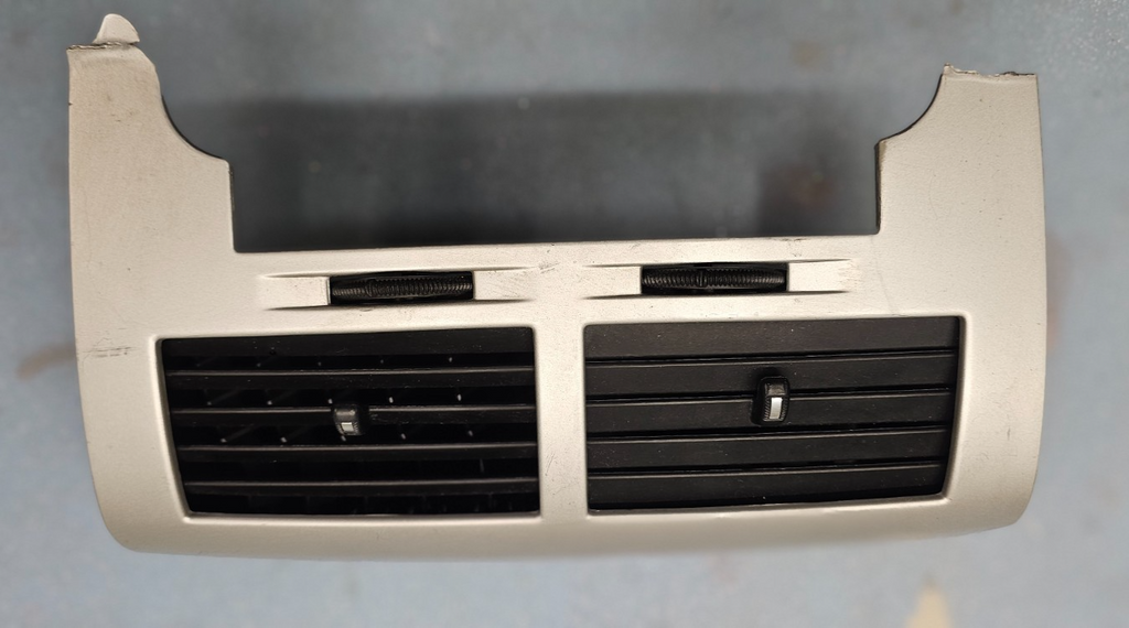 🔥07-09 Dodge CALIBER Dash Radio Center BEZEL Climate Dash Trim Vents Silver B15