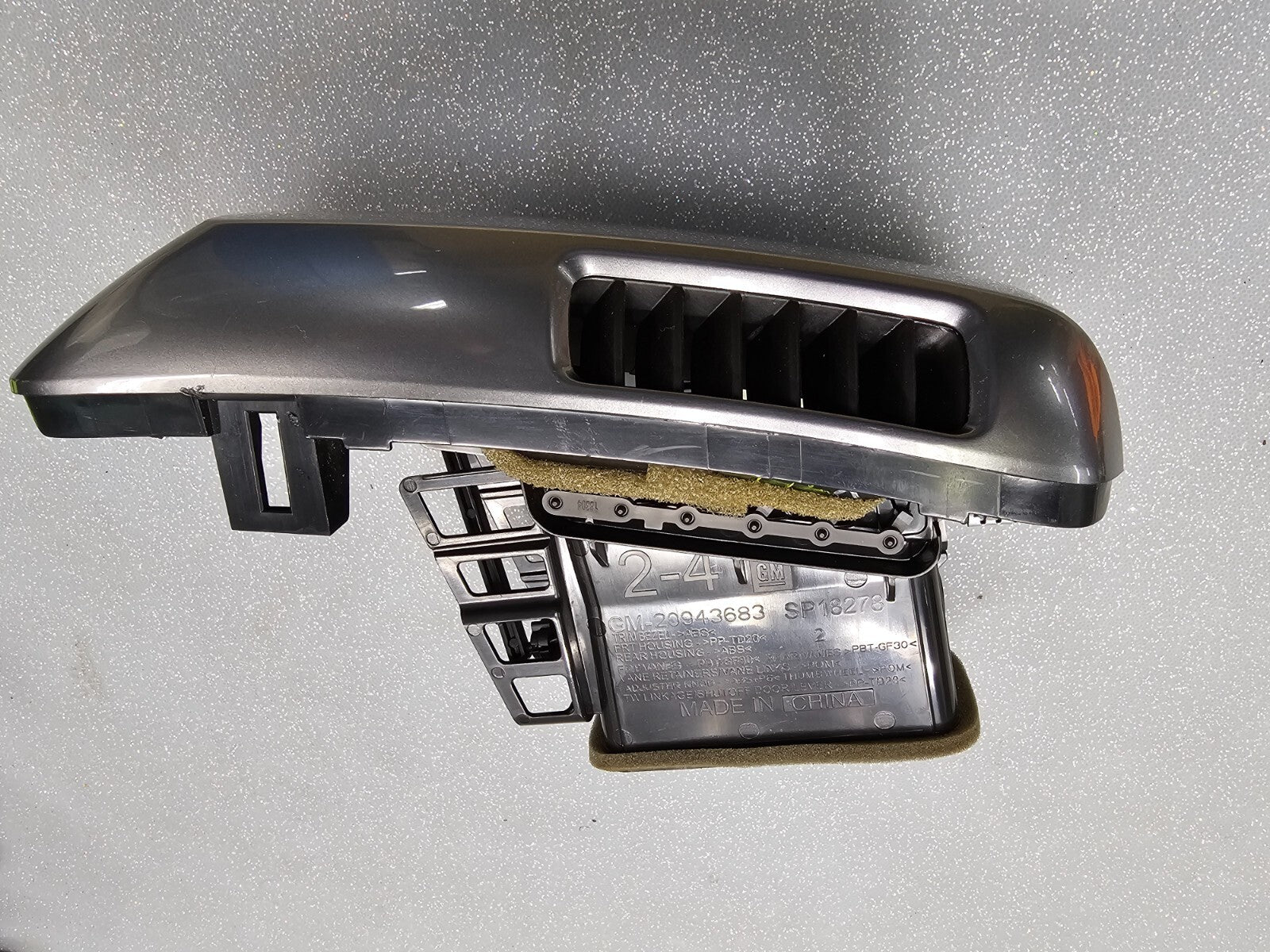 🔥14-19 Chevy Silverado Sierra Dash AC A/C Air Vent Heater Outlet Panel Silver