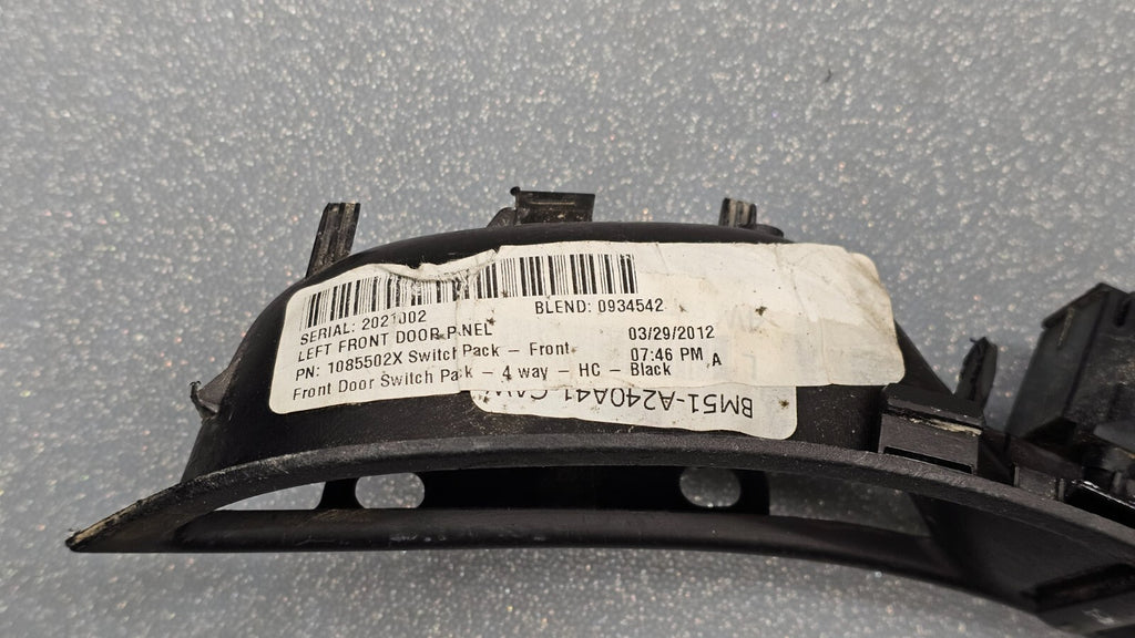 12-18 Ford Focus Escape Front Left Driver Master Power Window Door Switch Black