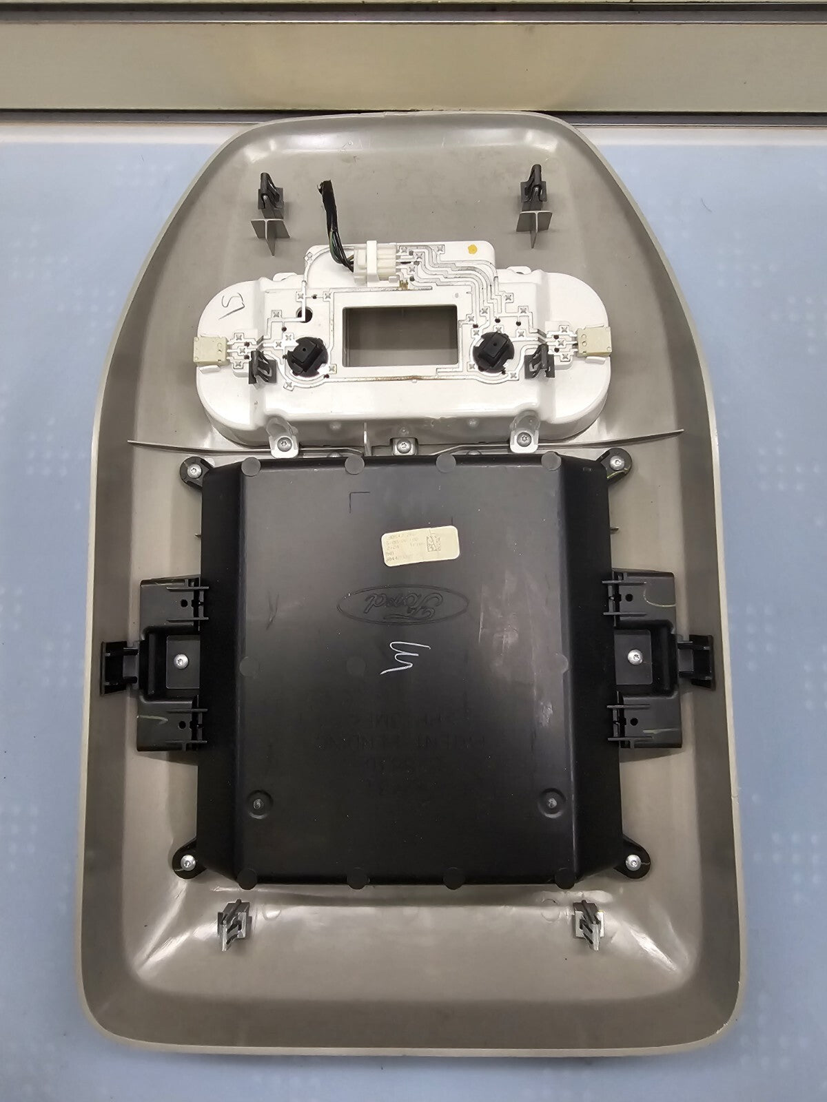 🔥04-08Ford F-150 Overhead Console DOME Map Light Roof🔴Storage Assembly GRAY 09