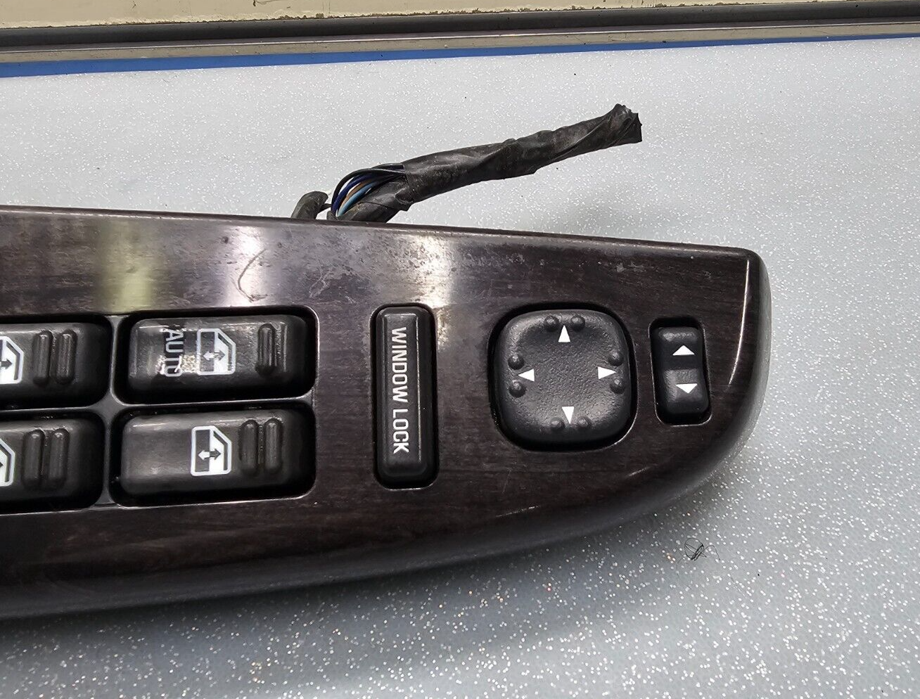🔥99-02 Silverado SIERRA 4 Door Left DRIVER Master Power Window Switch Wood WS4
