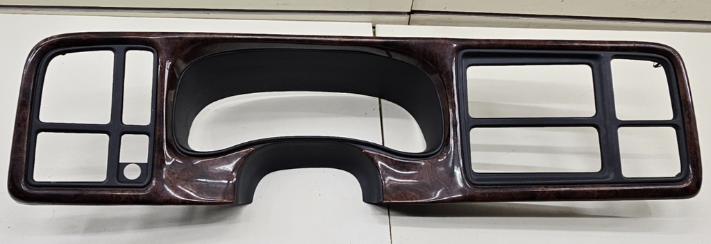 🔥99-02 Silverado Tahoe Instrument Cluster Speedometer Dash Panel Bezel WOOD C4