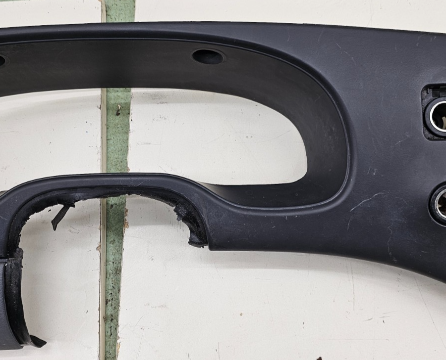 🔥97-03 Ford E-150 Econoline Dash Instrument Cluster Bezel Climate Radio Black
