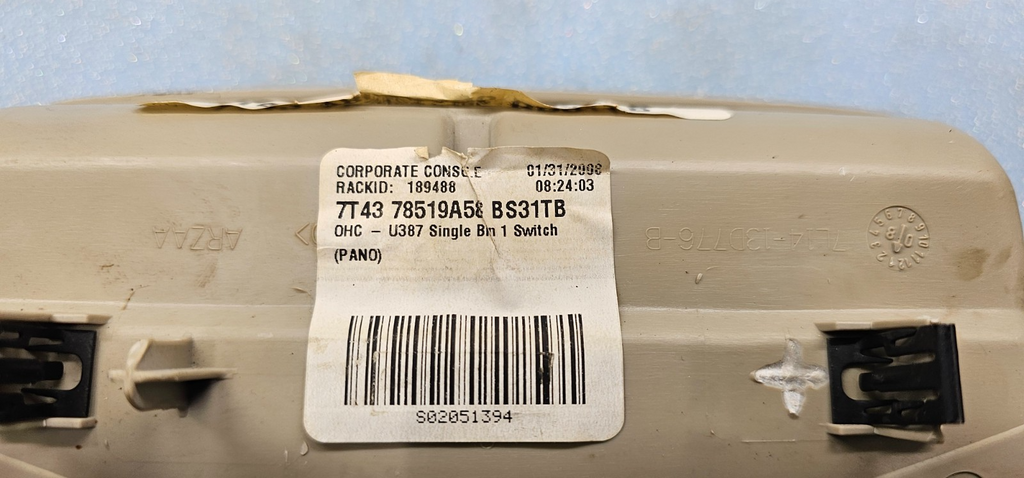 🔥2007-2014 Ford Expedition Overhead Map & Dome Light w/Sunroof Switch Tan OEM