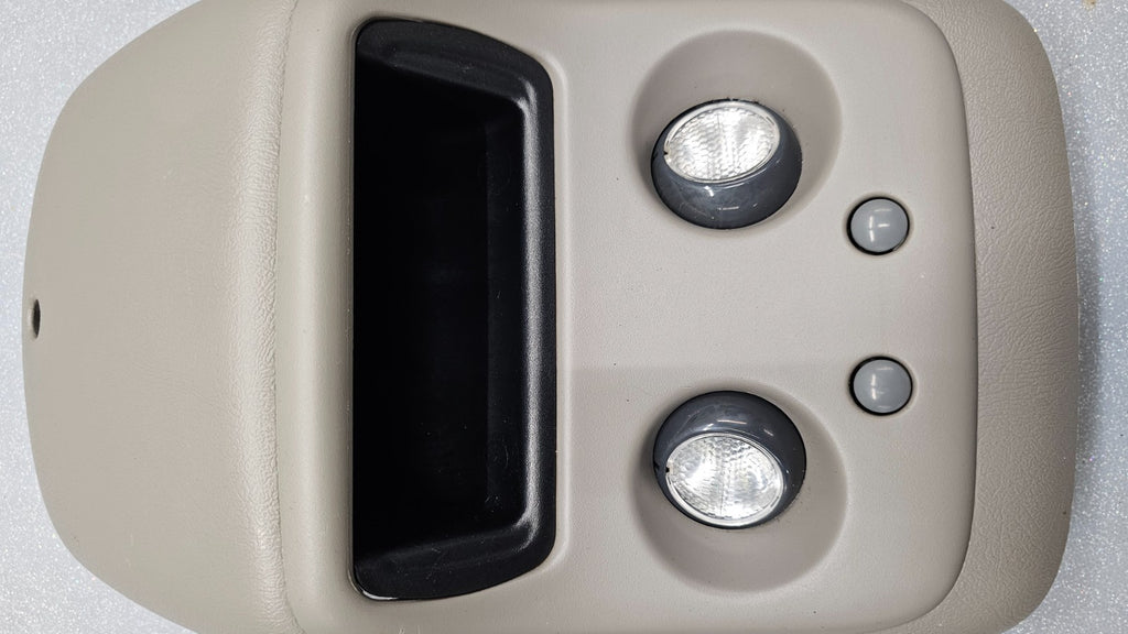 🔥99-06 SIERRA SILVERADO Overhead Roof Console Dome Map Lights Storage Tan