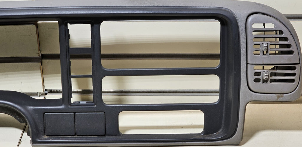 95-99 CHEVY GMC TRUCK SILVERADO CK Cluster Gauge Speedo Dash Bezel LIGHT GRAY C3
