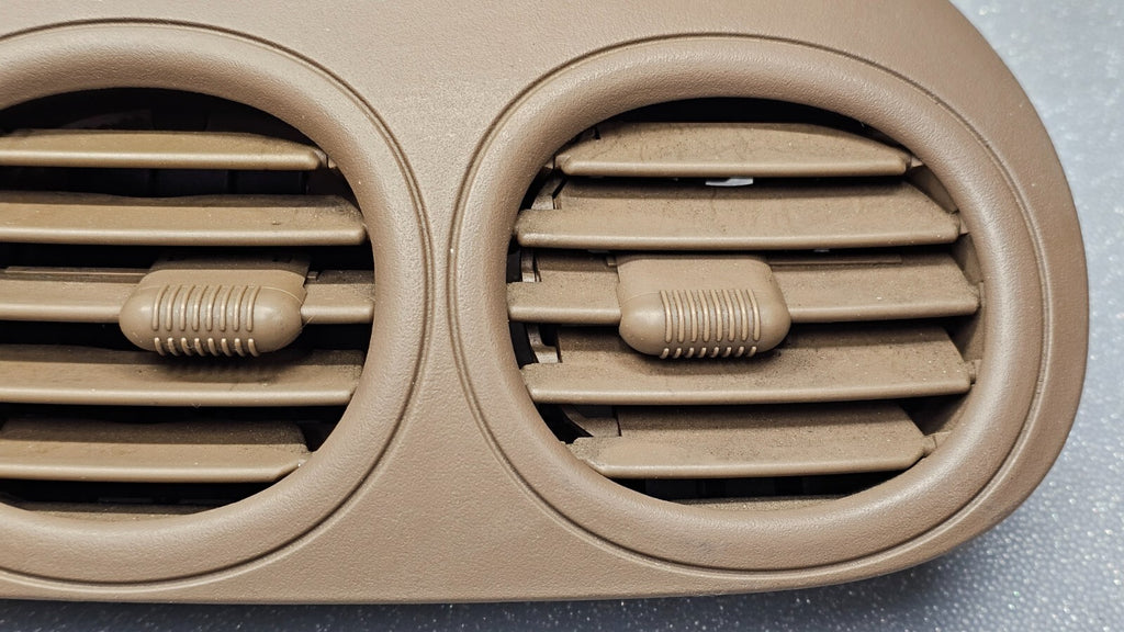 🔥 98-04 Chrysler 300M Front Center Dash Air A/C Air Heater Vent W/ Clock Tan