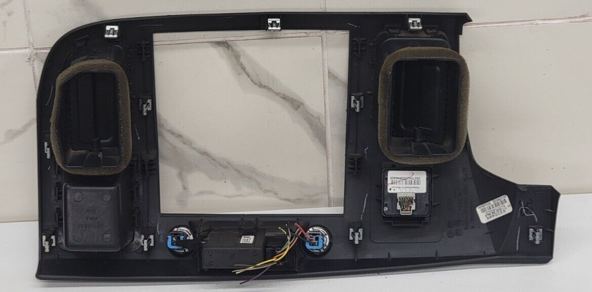 🔥2007-2014 Chevy Silverado SIERRA Center Dash Radio Bezel Climate Trim BLACK