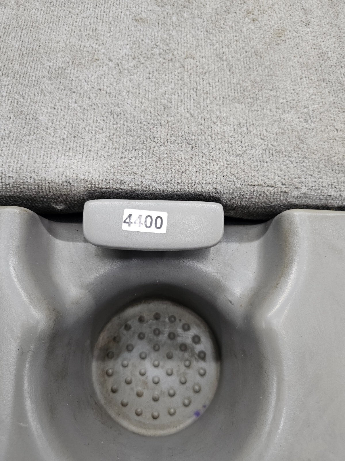 🔥97-03 Ford F150 Center Console JUMP SEAT Cloth/Leather Cup Holder LT GRAY JS6