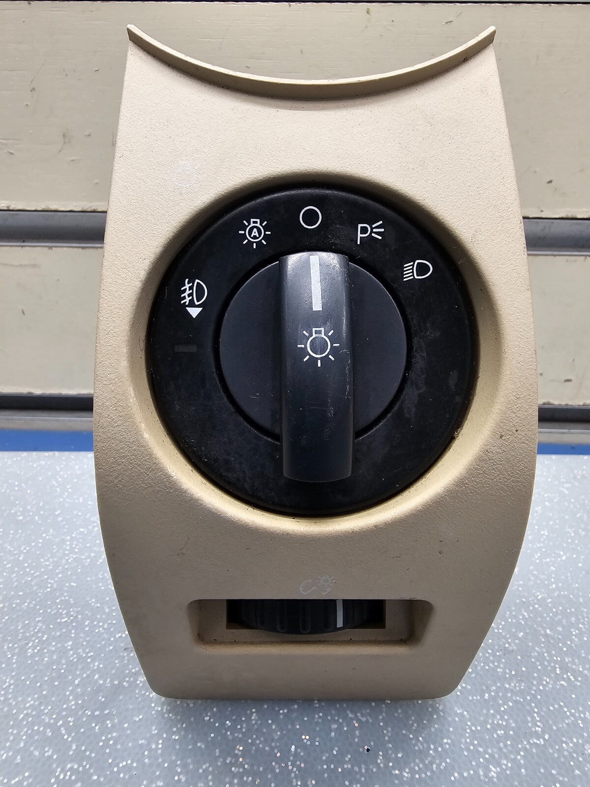 🔥06-10 Ford Explorer Headlight Rocker Switch Fog Dimmer Assembly Tan OEM