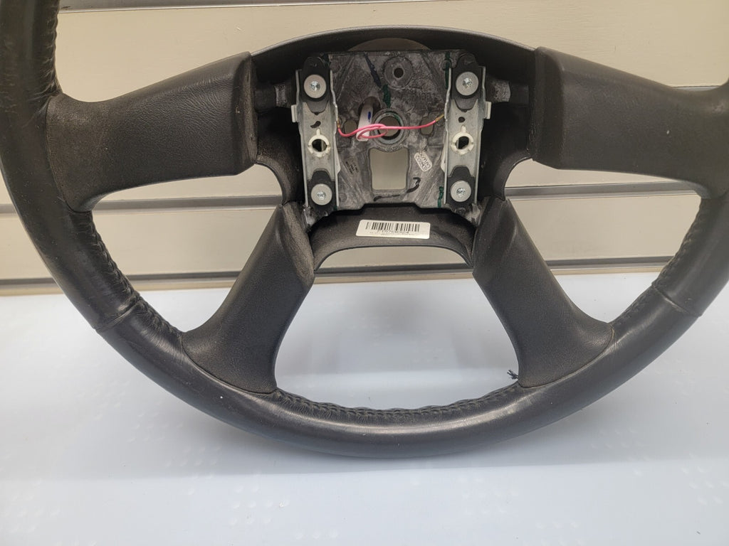 02-09 Trailblazer Envoy03-06 SILVERADO SIERRA YUKON STEERING WHEEL LEATHER BLACK