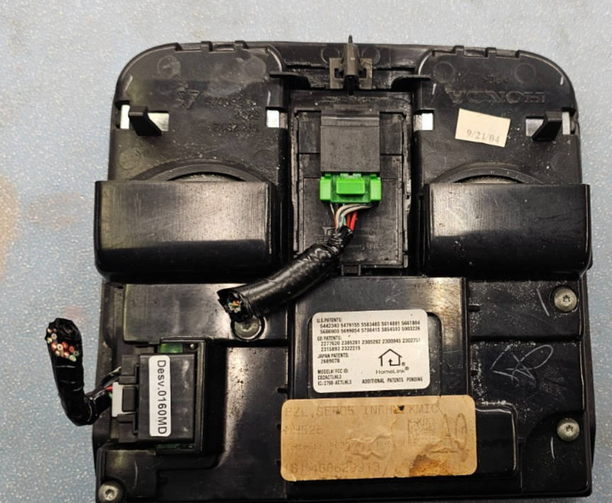 🔥04-06 ACURA MDX 07-09 RDX Overhead Console Homelink Sunroof Assembly Black OEM