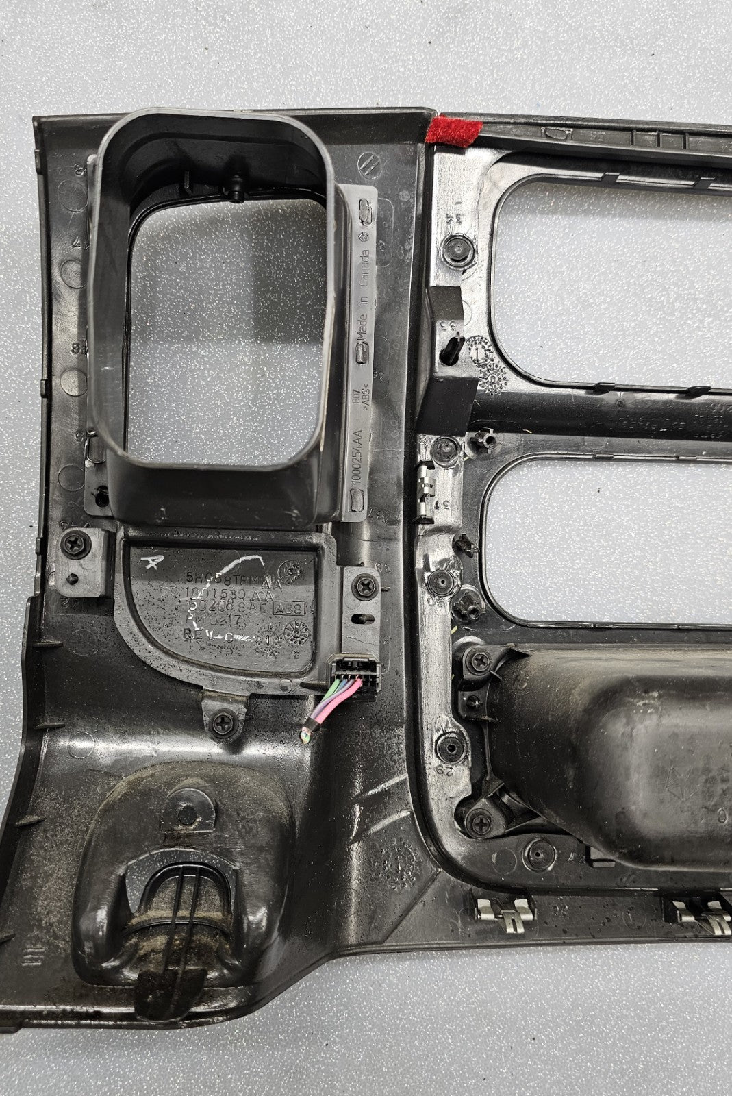 🔥02-05 Dodge RAM Dash RADIO Audio Stereo Bezel Climate Trim Panel Black B10