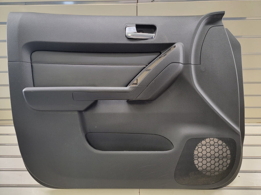 06-10 HUMMER H3 driver LEFT FRONT DOOR TRIM PANEL BLACK OEM