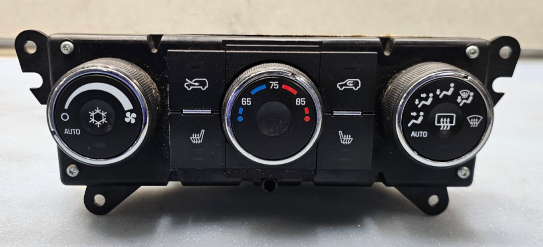 🔥09-12 TRAVERSE DASH CLIMATE CONTROL A/C HEATER TEMPERATURE HVAC PANEL BLACK