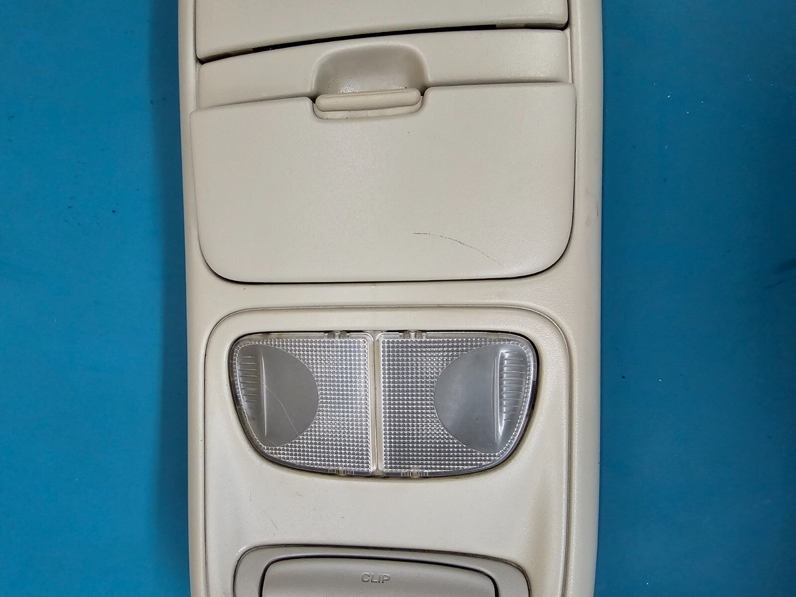 🔥99-04 Dodge Dakota Durango Sunroof Overhead Console DOME Map Light Storage TAN