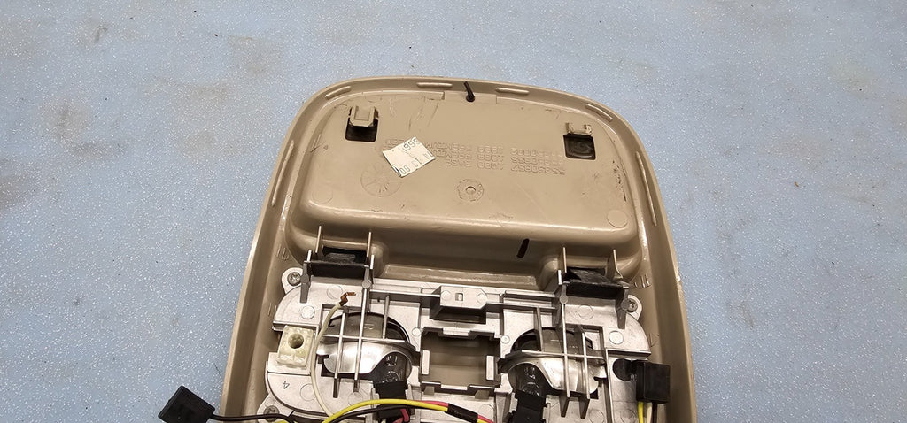 🔥98-01 Dodge Ram Overhead Console Storage Dome Map Light Lamp Assembly TAN