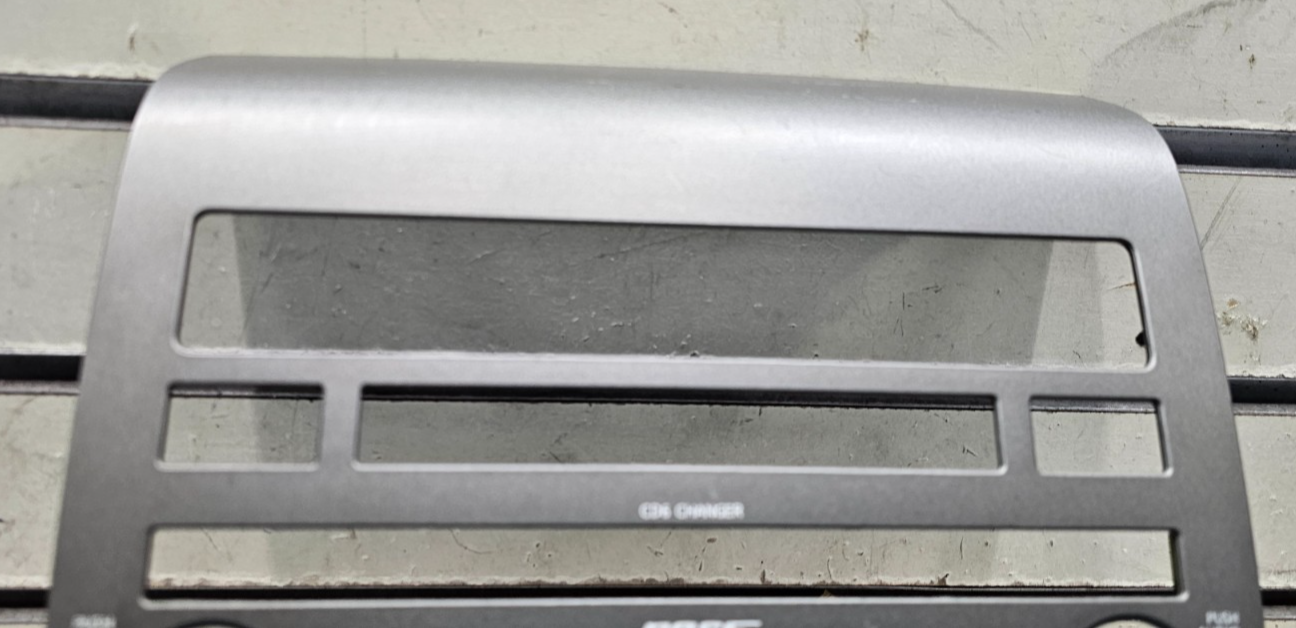 🔥04-07 NISSAN ARMADA TITAN STEREO RADIO DASH PANEL TRIM SURROUND BEZEL SILVER