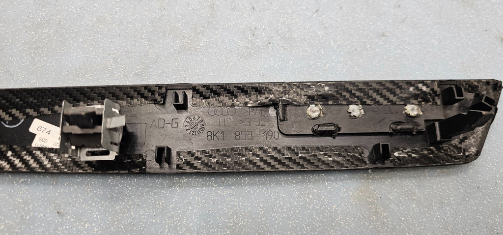 🔥2009-2012 AUDI A4 S4 Instrument Panel dash Trim Panel BLACK
