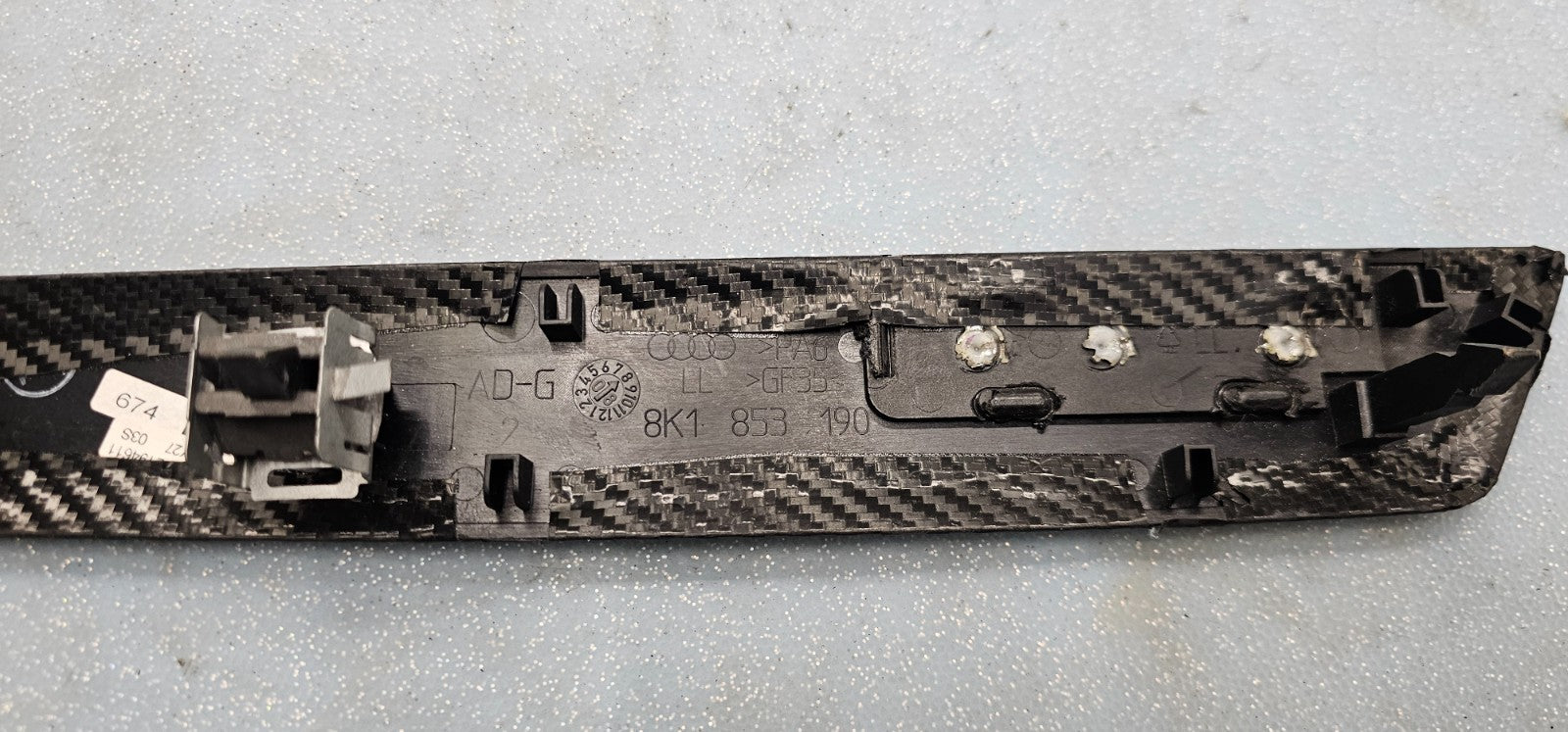 🔥2009-2012 AUDI A4 S4 Instrument Panel dash Trim Panel BLACK