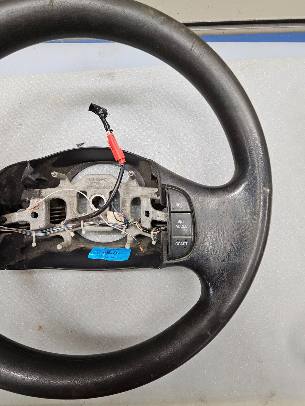 🔥1999-2007 FORD F250 F350 SUPER DUTY PICKUP Steering Wheel Leather Column Shift