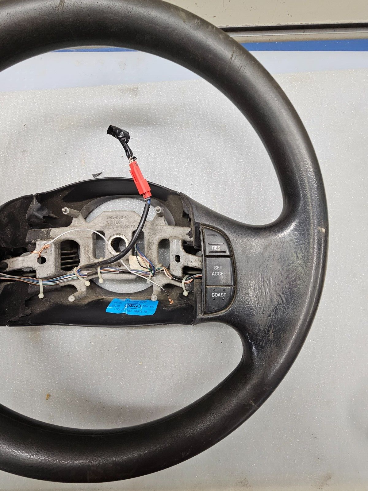 🔥1999-2007 FORD F250 F350 SUPER DUTY PICKUP Steering Wheel Leather Column Shift