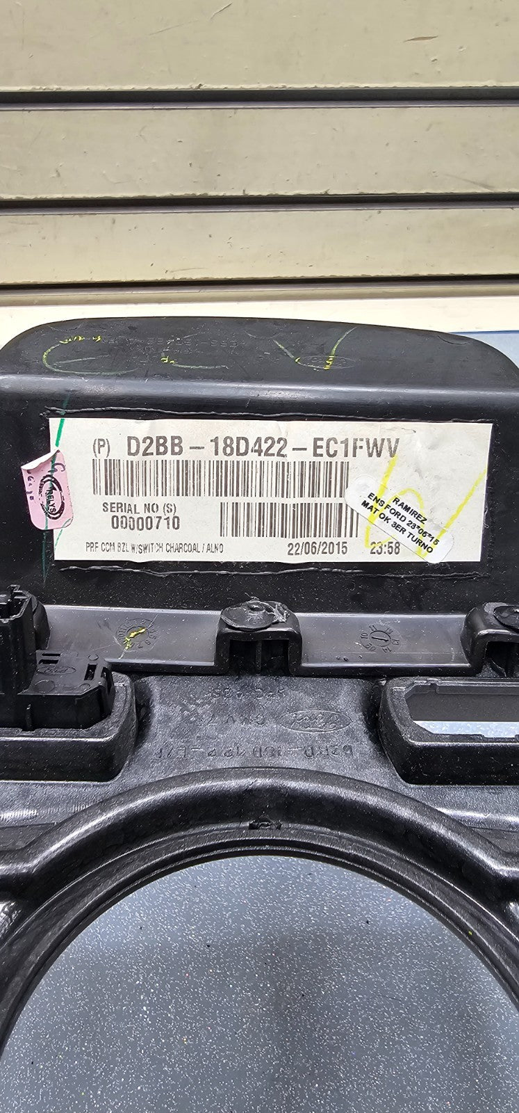 🔥14-19 FORD FIESTA CENTER CONSOLE AC CONTROL SHIFTER SHIF BEZEL TRIM Silver OEM