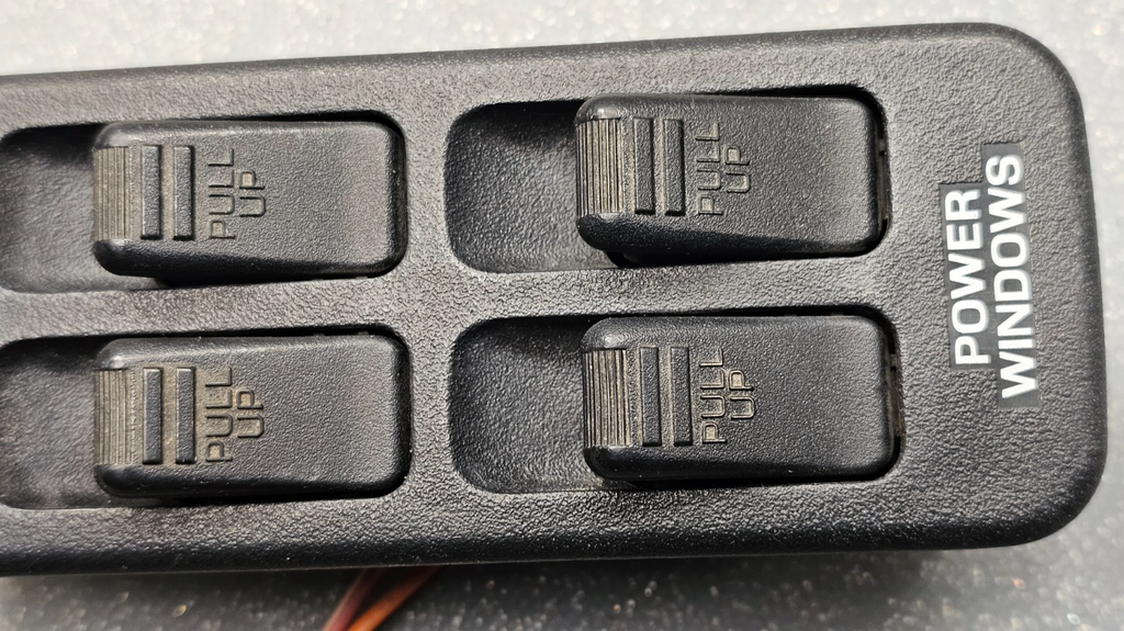 87-94 Mazda 323 Front Left Driver Master Power Window Door Switch Assembly Black