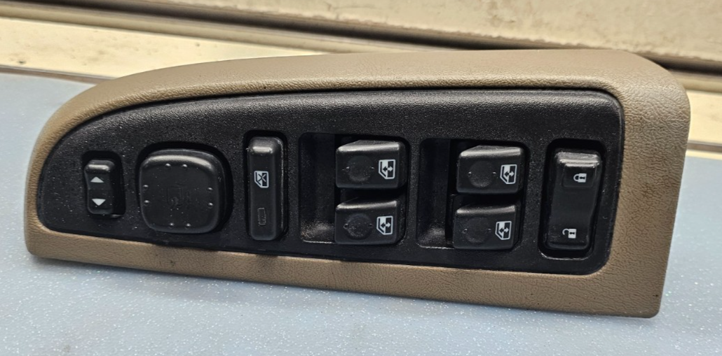 2003-2006 CHEVY SILVERADO SUBURBAN GMC YUKON DRIVER POWER WINDOW SWITCH TAN OEM