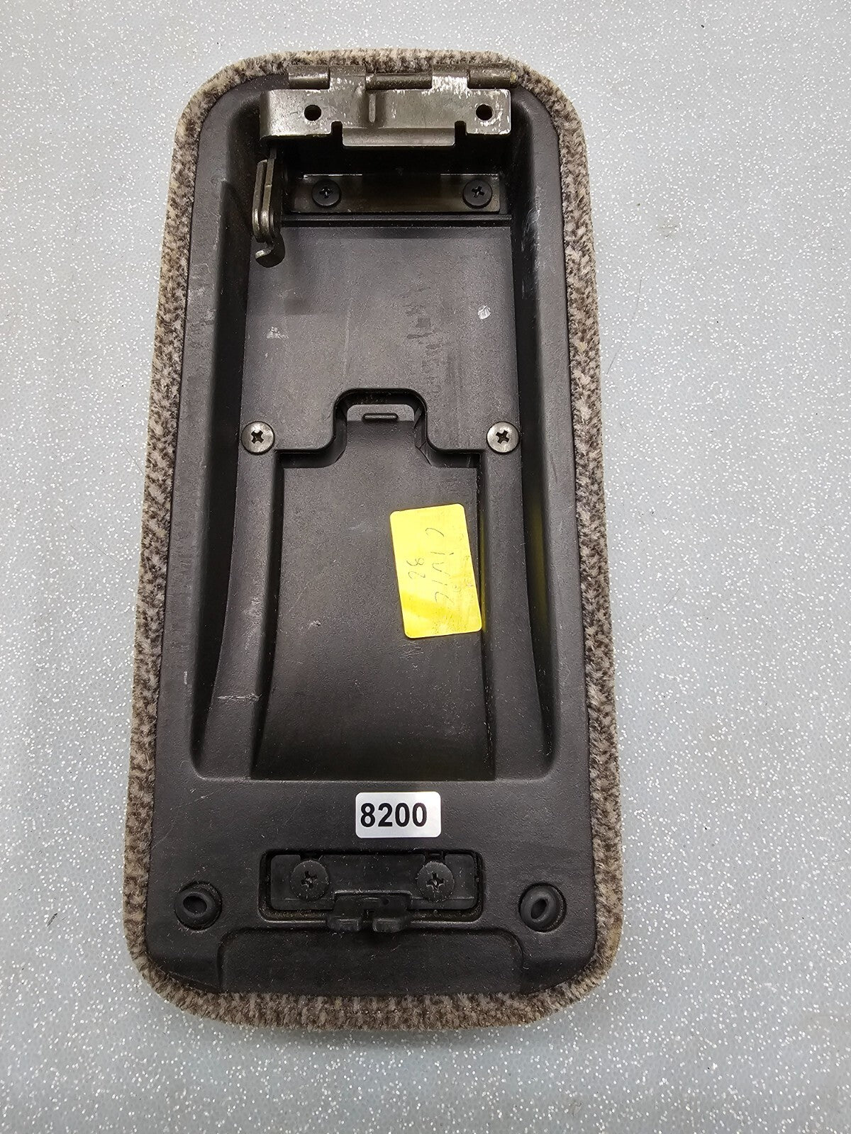 🔥96-00 Honda Civic Arm Rest Center Console Compartment Lid Cover Cloth Tan OEM