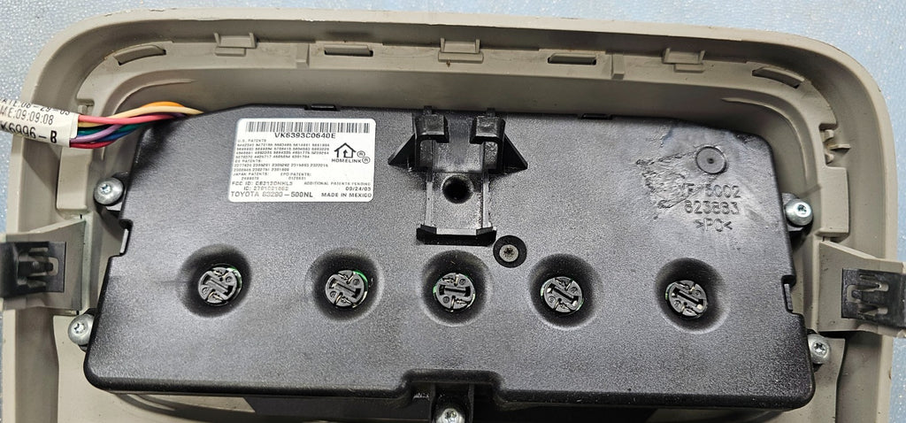 🔥04-10 Toyota Sienna Overhead Console Dome Map Light Storage Assembly Tan