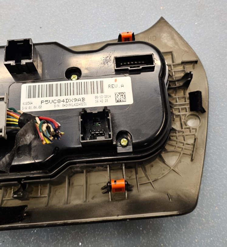🔥15-18 Jeep Cherokee Dash AC HVAC A/C Heater Climate Temperature Control Black