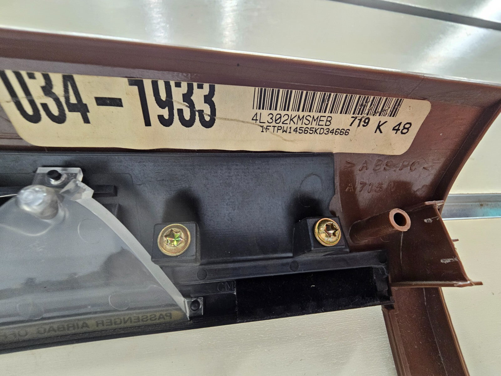 🔥04-08 Ford F-150 Dash Radio Climate Bezel Center Trim Panel CARBON WOODGRAIN