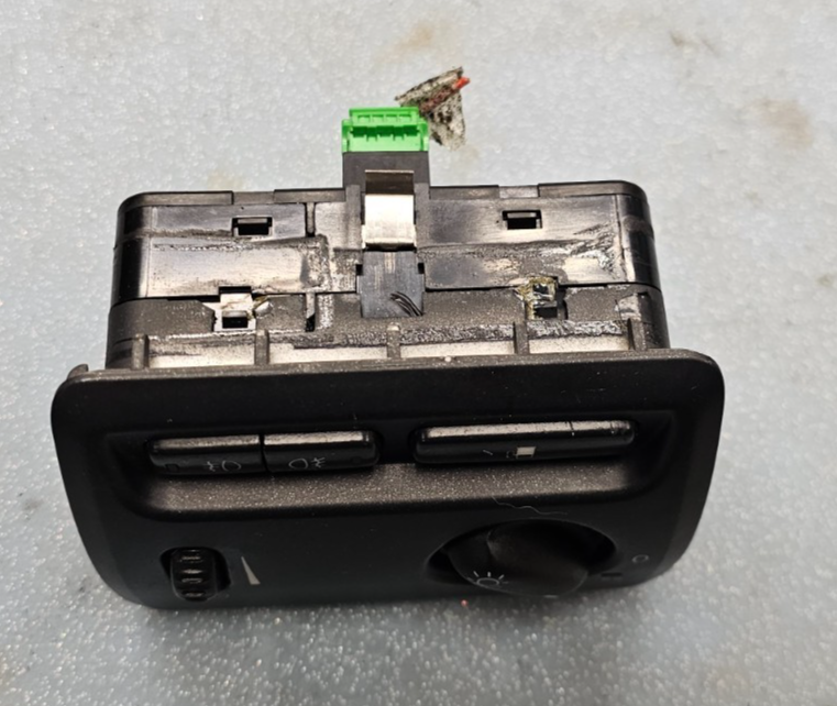 🔥04-09 Volvo S60 XC70 V70 Headlight Head light Lamp Control Switch Fuel Black