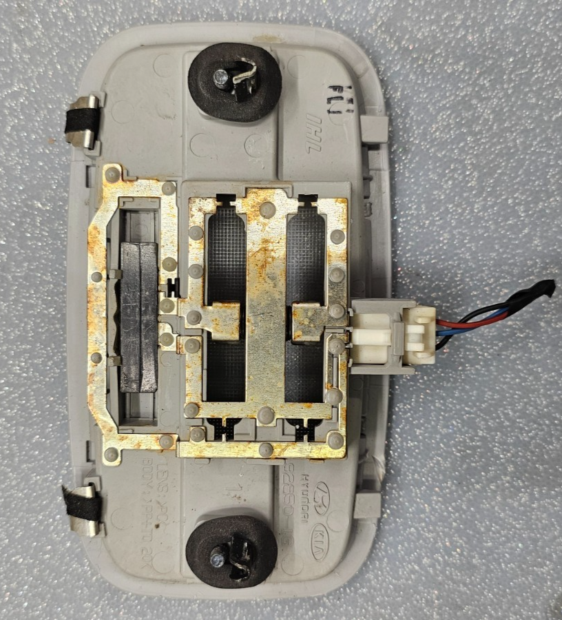 🔥06-11 Kia Rio Rio5 Overhead Console Dome Map Interior Light Lamp Assembly Gray