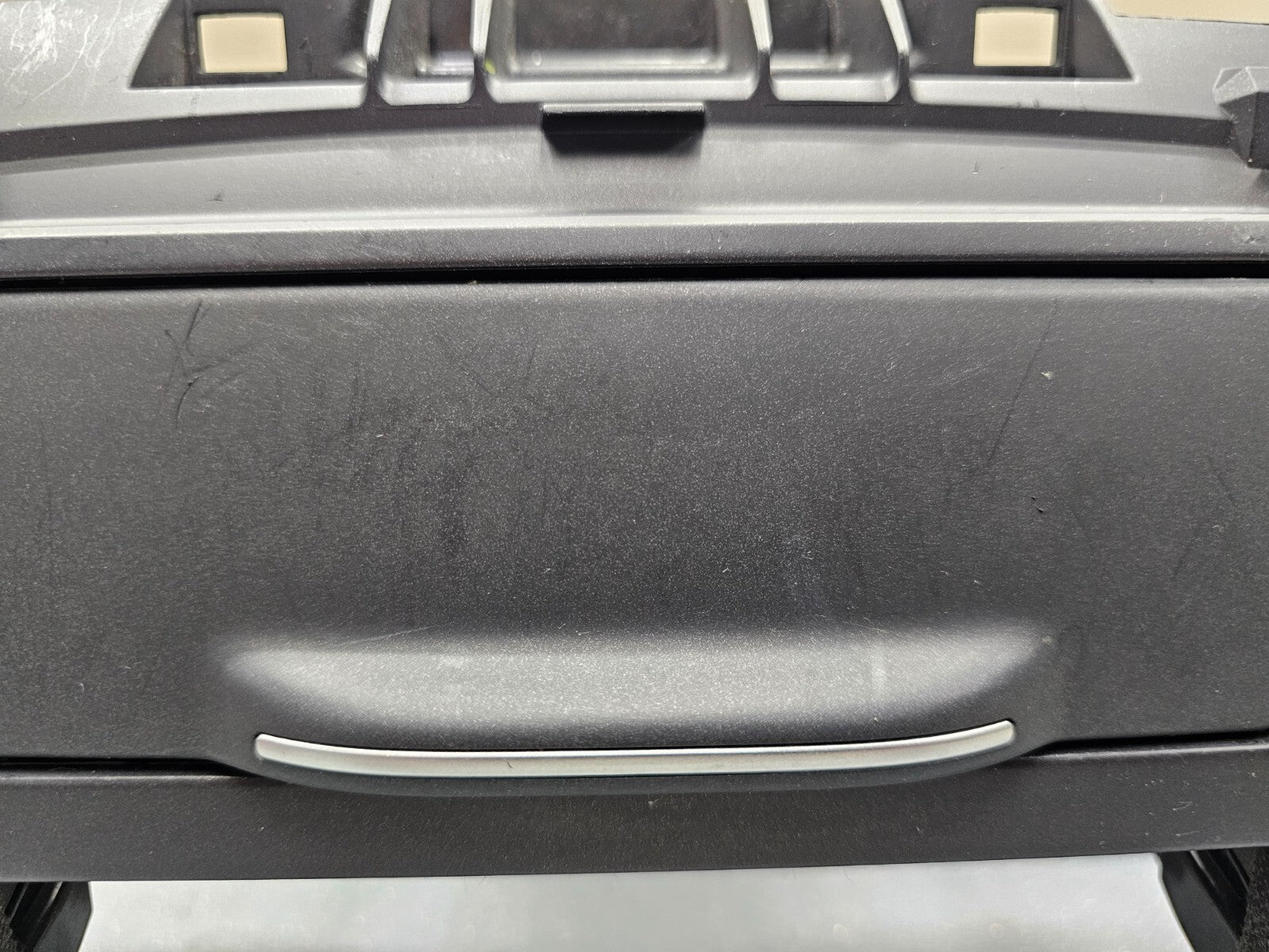 07-12 Nissan VERSA Dash AM FM Radio Stereo Display Bezel Trim Panel DK GRAY B74