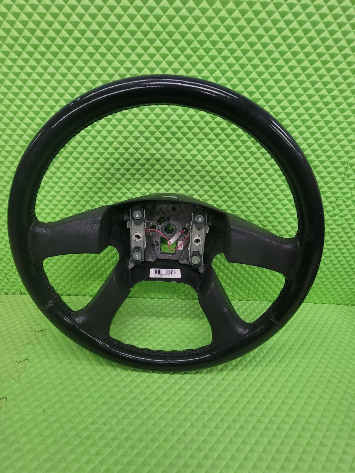 🔥03-06 SILVERADO SIERRA YUKON TAHOE SUBURBAN STEERING WHEEL LEATHER BLACK