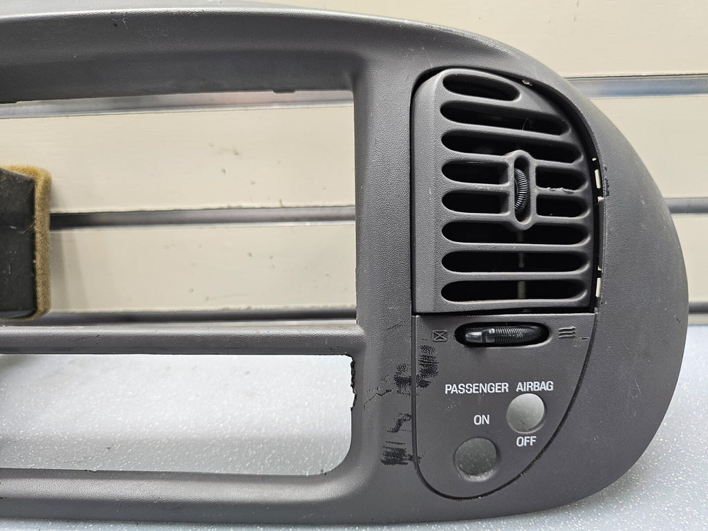 🔥97-03 Ford F150 Center Dash Radio Climate Trim Surround BEZEL Panel Line GRAY