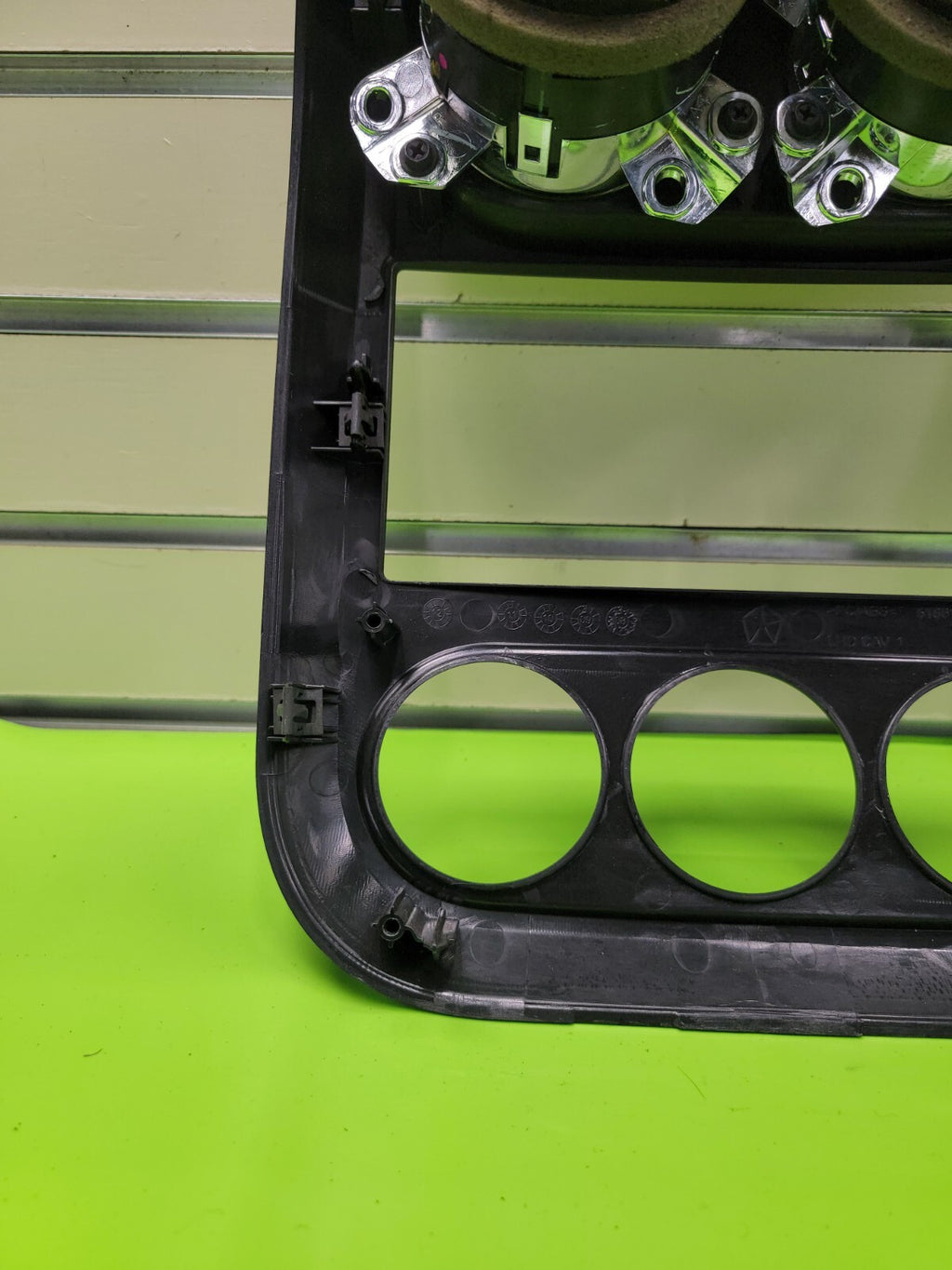 🔥10-16 Jeep Compass Patriot Center Radio Climate Dash Trim Bezel Vents BLACK