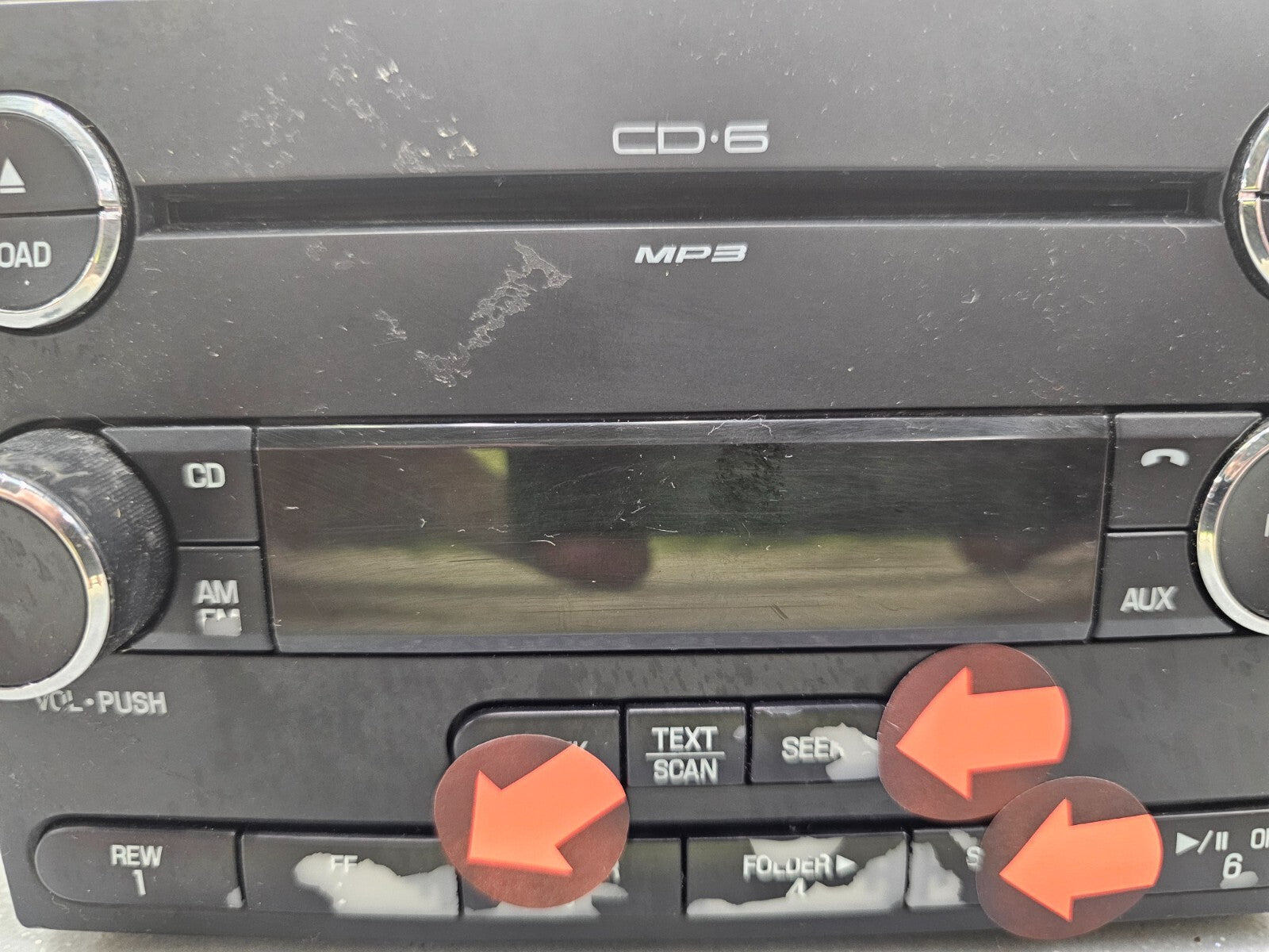 🔥07-10 Ford Edge Dash AM FM AUX MP3 Radio Stereo Receiver CD Player OEM