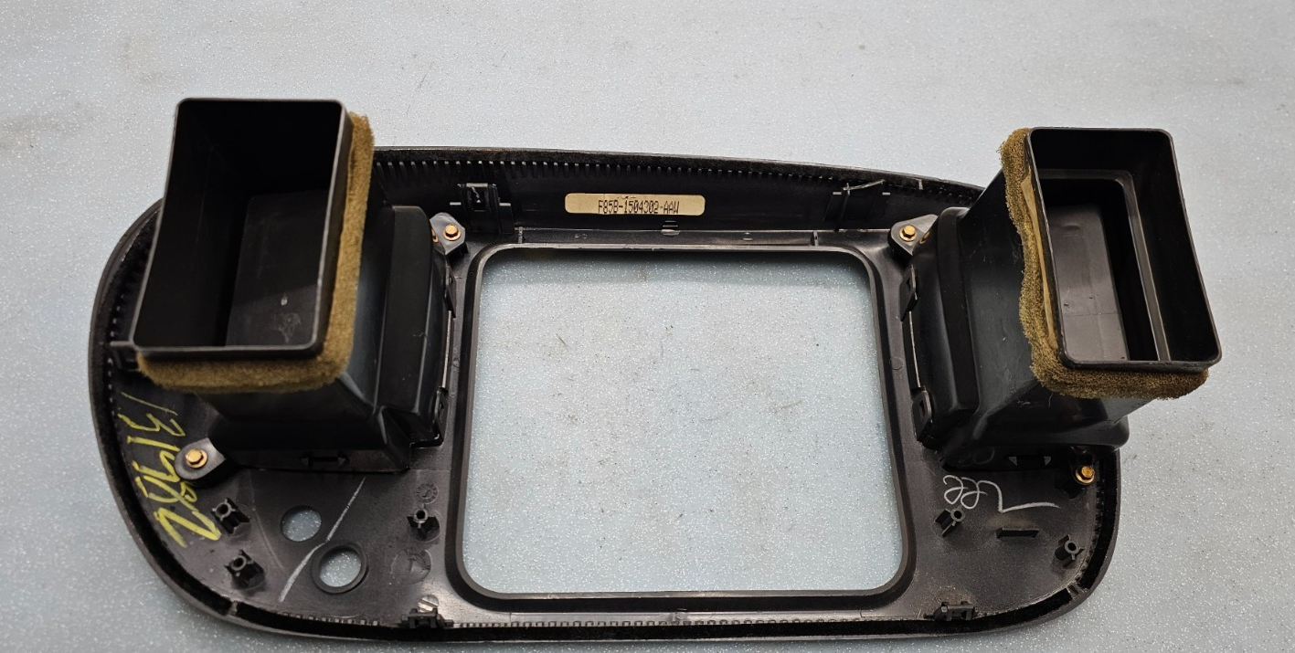 🔥97-03 Ford F150 Dash FM Radio Climate Trim Stereo BEZEL Panel DK GRAY B1