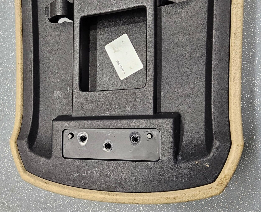 🔥07-10 Edge Center Console Lid Top Pad Leather Armrest Storage Assembly Tan OEM