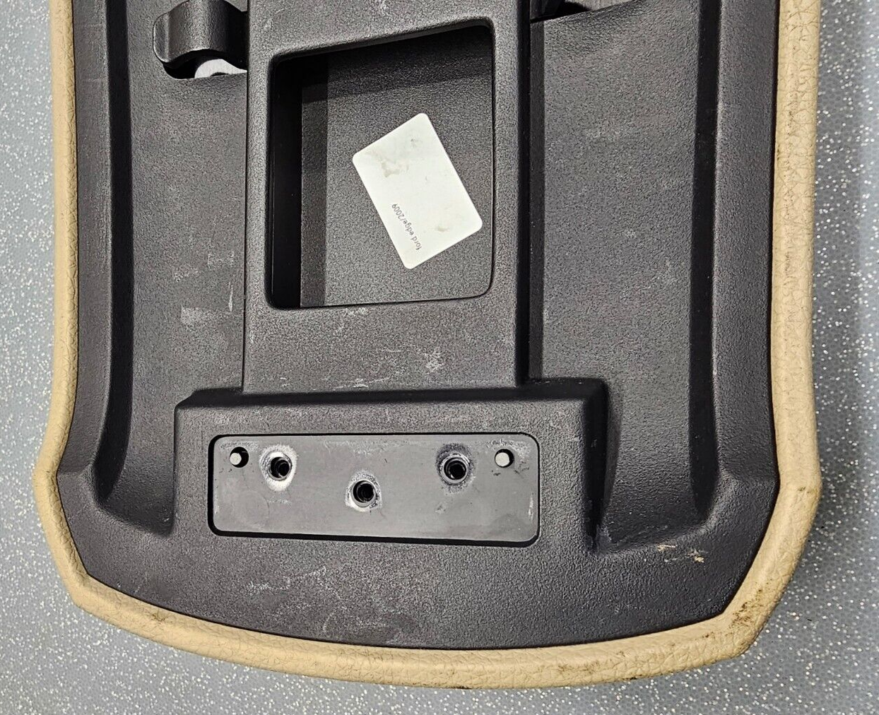 🔥07-10 Edge Center Console Lid Top Pad Leather Armrest Storage Assembly Tan OEM